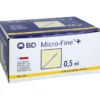 BD MICRO-FINE+ Insulinspr.0,5 ml U40 8 mm 100X0,5 ml