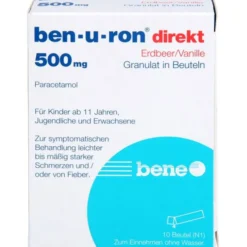 BEN-U-RON direkt 500 mg Granulat Erdbeer/Vanille 10 St