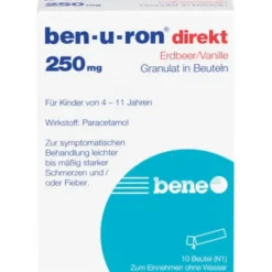 BEN-U-RON direkt 250 mg Granulat Erdbeer/Vanille 10 St