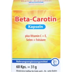 BETA CAROTIN KAPSELN+Vitamin C+E 60 Stück