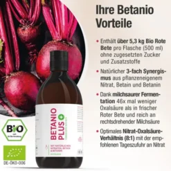 BETANIO PLUS Rote Beete Konzentrat 500 ml
