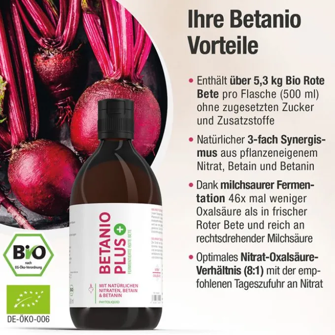 BETANIO PLUS Rote Beete Konzentrat 500 ml