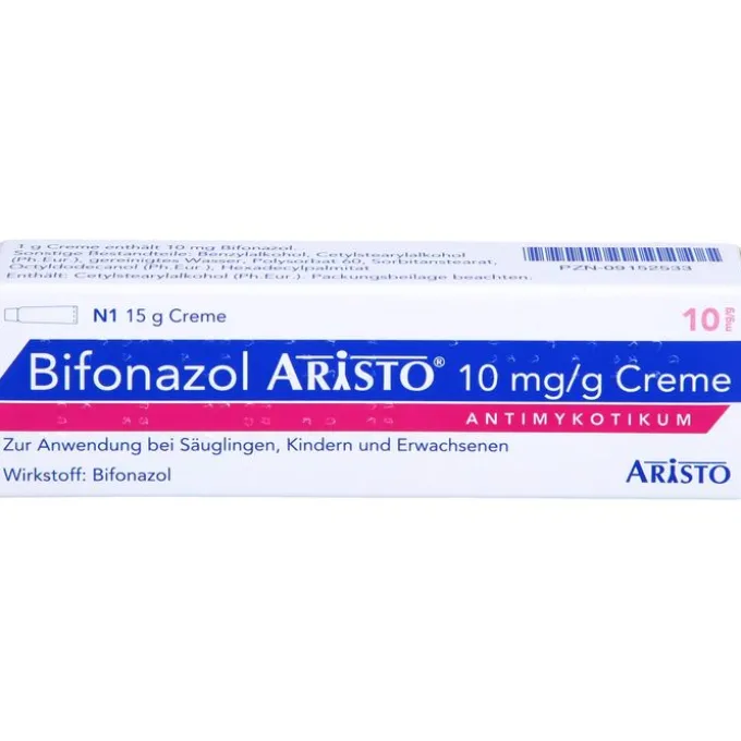 BIFONAZOL Aristo 10 mg/g Creme 15 g