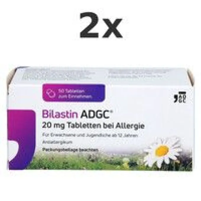 BILASTIN ADGC 20 mg Tabletten bei Allergie Set 2x50St