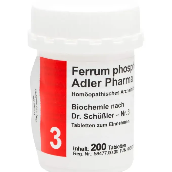 BIOCHEMIE Adler 3 Ferrum phosphoricum D 12 Tabl. 200 St