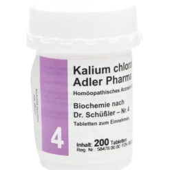 BIOCHEMIE Adler 4 Kalium chloratum D 6 Tabletten 200 St