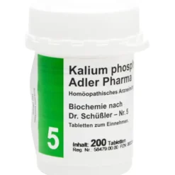 BIOCHEMIE Adler 5 Kalium phosphoricum D 6 Tabl. 200 St