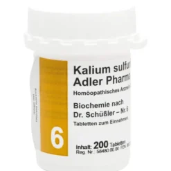 BIOCHEMIE Adler 6 Kalium sulfuricum D 6 Tabletten 200 St