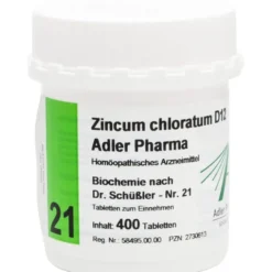 BIOCHEMIE Adler 21 Zincum chloratum D 12 Tabletten 400 St