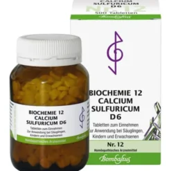 BIOCHEMIE 12 Calcium sulfuricum D 6 Tabletten 500 St