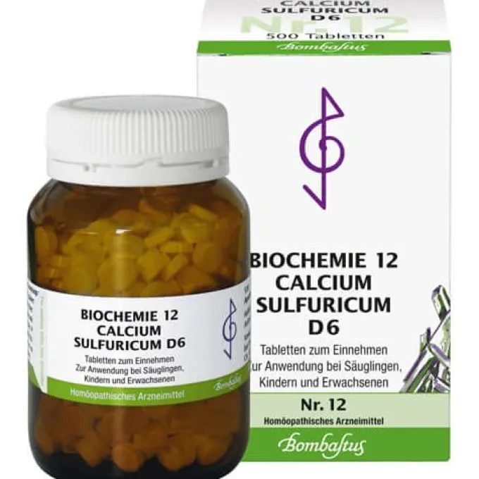 BIOCHEMIE 12 Calcium sulfuricum D 6 Tabletten 500 St