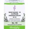 BIOCHEMIE 19 Cuprum arsenicosum D 12 Tabletten 80 St
