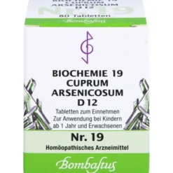 BIOCHEMIE 19 Cuprum arsenicosum D 12 Tabletten 80 St
