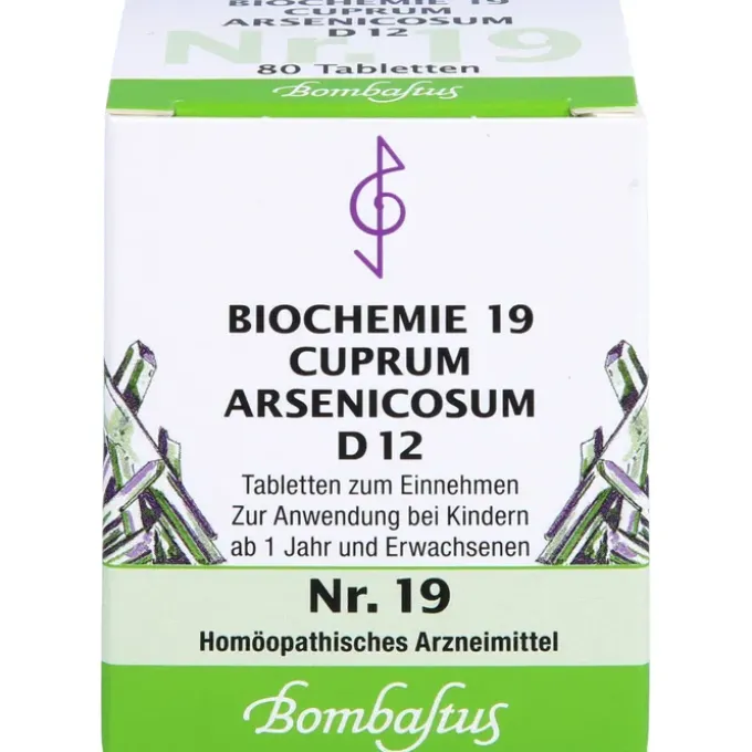 BIOCHEMIE 19 Cuprum arsenicosum D 12 Tabletten 80 St