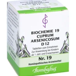 BIOCHEMIE 19 Cuprum arsenicosum D 12 Tabletten 80 St