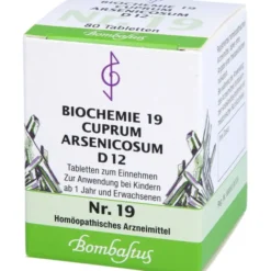 BIOCHEMIE 19 Cuprum arsenicosum D 12 Tabletten 80 St