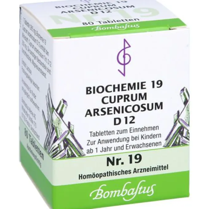 BIOCHEMIE 19 Cuprum arsenicosum D 12 Tabletten 80 St