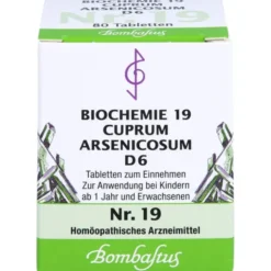 BIOCHEMIE 19 Cuprum arsenicosum D 6 Tabletten 80 St
