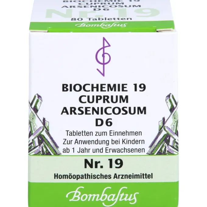 BIOCHEMIE 19 Cuprum arsenicosum D 6 Tabletten 80 St