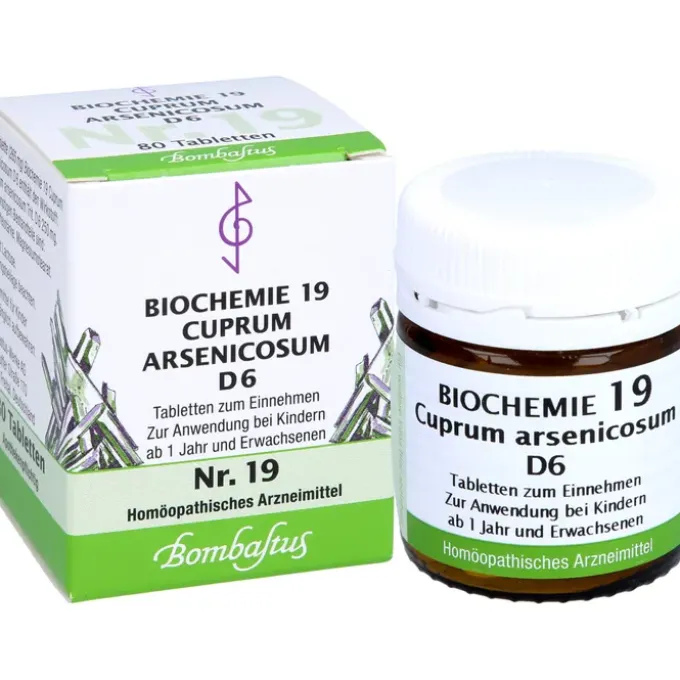 BIOCHEMIE 19 Cuprum arsenicosum D 6 Tabletten 80 St