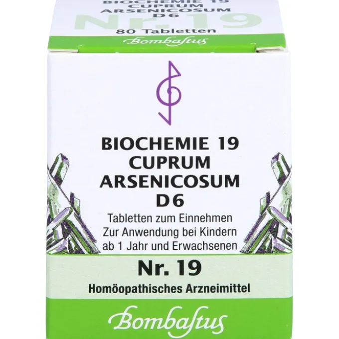 BIOCHEMIE 19 Cuprum arsenicosum D 6 Tabletten 80 St