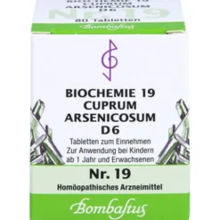 BIOCHEMIE 19 Cuprum arsenicosum D 6 Tabletten 80 St