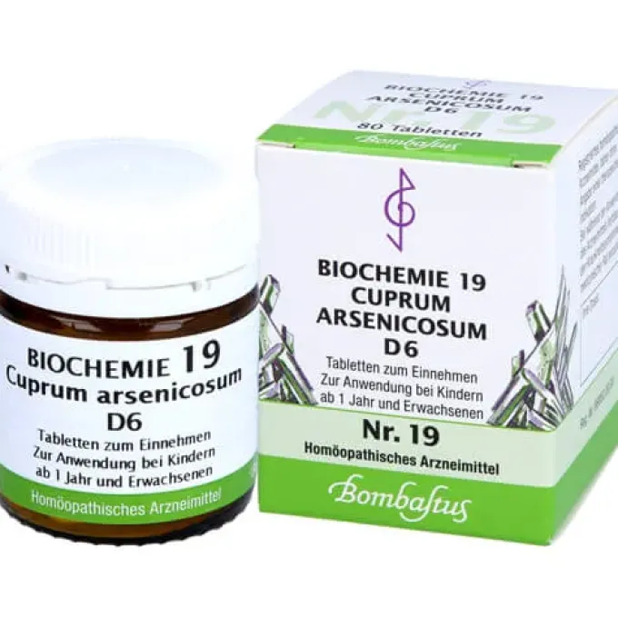 BIOCHEMIE 19 Cuprum arsenicosum D 6 Tabletten 80 St