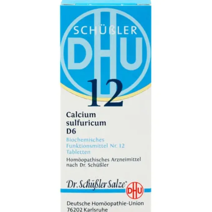 BIOCHEMIE DHU 12 Calcium sulfuricum D 6 Tabletten 80 St