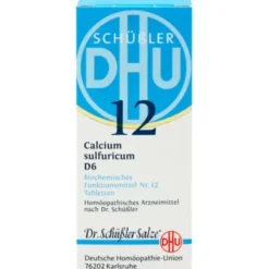 BIOCHEMIE DHU 12 Calcium sulfuricum D 6 Tabletten 80 St