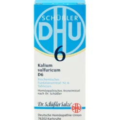 BIOCHEMIE DHU 6 Kalium sulfuricum D 6 Tabletten 80 St
