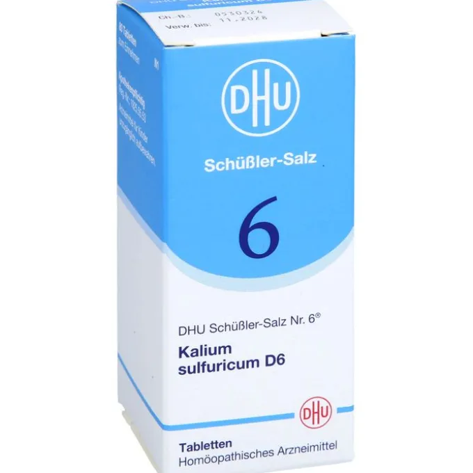 BIOCHEMIE DHU 6 Kalium sulfuricum D 6 Tabletten 80 St