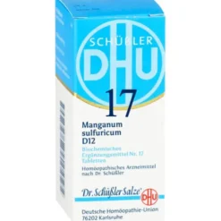 BIOCHEMIE DHU 17 Manganum sulfuricum D 12 Tabl. 200 St