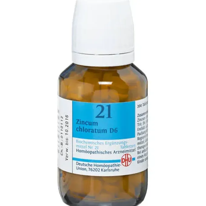 BIOCHEMIE DHU 21 Zincum chloratum D 6 Tabletten 200 St