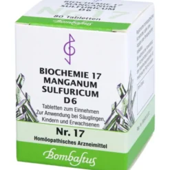 BIOCHEMIE 17 Manganum sulfuricum D 6 Tabletten 80 St