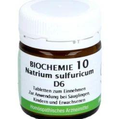 BIOCHEMIE 10 Natrium sulfuricum D 6 Tabletten 80 St