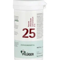 BIOCHEMIE Pflüger 25 Aurum chlorat.natron.D 6 Tab. 400 St