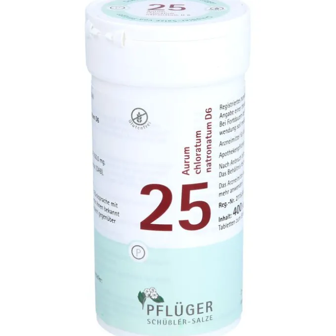 BIOCHEMIE Pflüger 25 Aurum chlorat.natron.D 6 Tab. 400 St