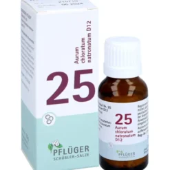 BIOCHEMIE Pflüger 25 Aurum chlorat.natron.D 12 Gl. 15 g