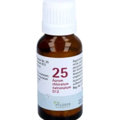 BIOCHEMIE Pflüger 25 Aurum chlorat.natron.D 12 Gl. 15 g