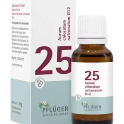 BIOCHEMIE Pflüger 25 Aurum chlorat.natron.D 12 Gl. 15 g