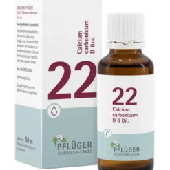 BIOCHEMIE Pflüger 22 Calcium carbonicum D 6 Tropf. 30 ml