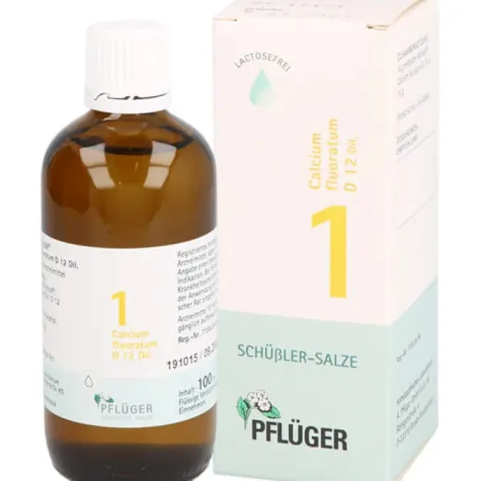 BIOCHEMIE Pflüger 1 Calcium fluoratum D 12 Tropfen 100 ml