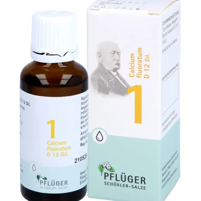 BIOCHEMIE Pflüger 1 Calcium fluoratum D 12 Tropfen 30 ml