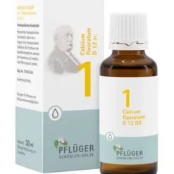 BIOCHEMIE Pflüger 1 Calcium fluoratum D 12 Tropfen 30 ml