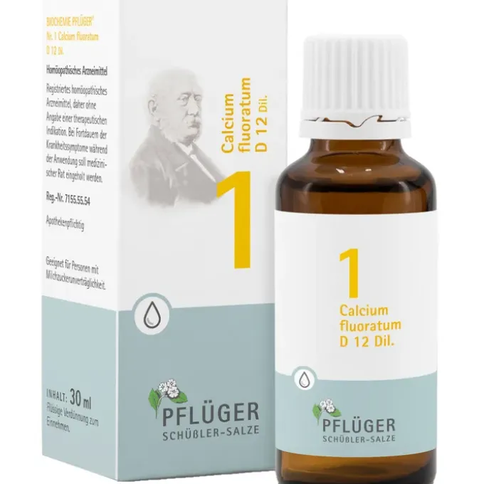 BIOCHEMIE Pflüger 1 Calcium fluoratum D 12 Tropfen 30 ml