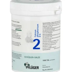 BIOCHEMIE Pflüger 2 Calcium phosphoricum D 6 Tabl. 1000 St