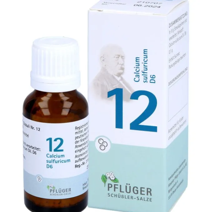 BIOCHEMIE Pflüger 12 Calcium sulfuricum D 6 Glob. 15 g