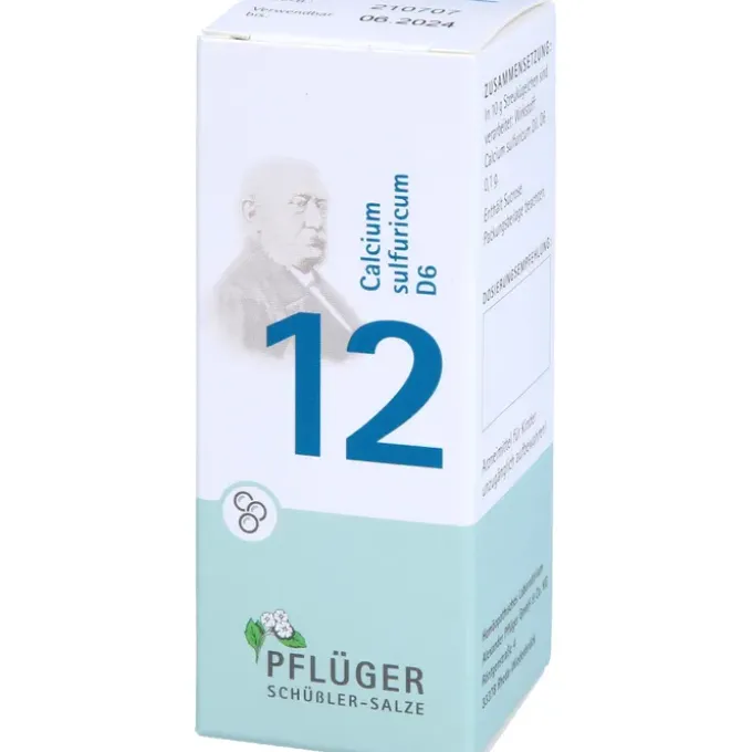 BIOCHEMIE Pflüger 12 Calcium sulfuricum D 6 Glob. 15 g