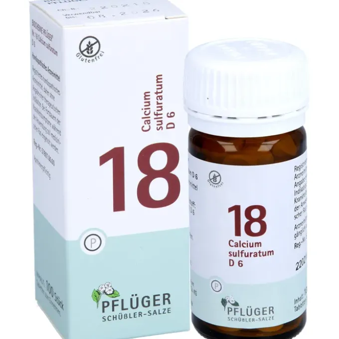 BIOCHEMIE Pflüger 18 Calcium sulfuratum D 6 Tabl. 100 St