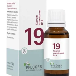 BIOCHEMIE Pflüger 19 Cuprum arsenicosum D 12 Glob. 15 g